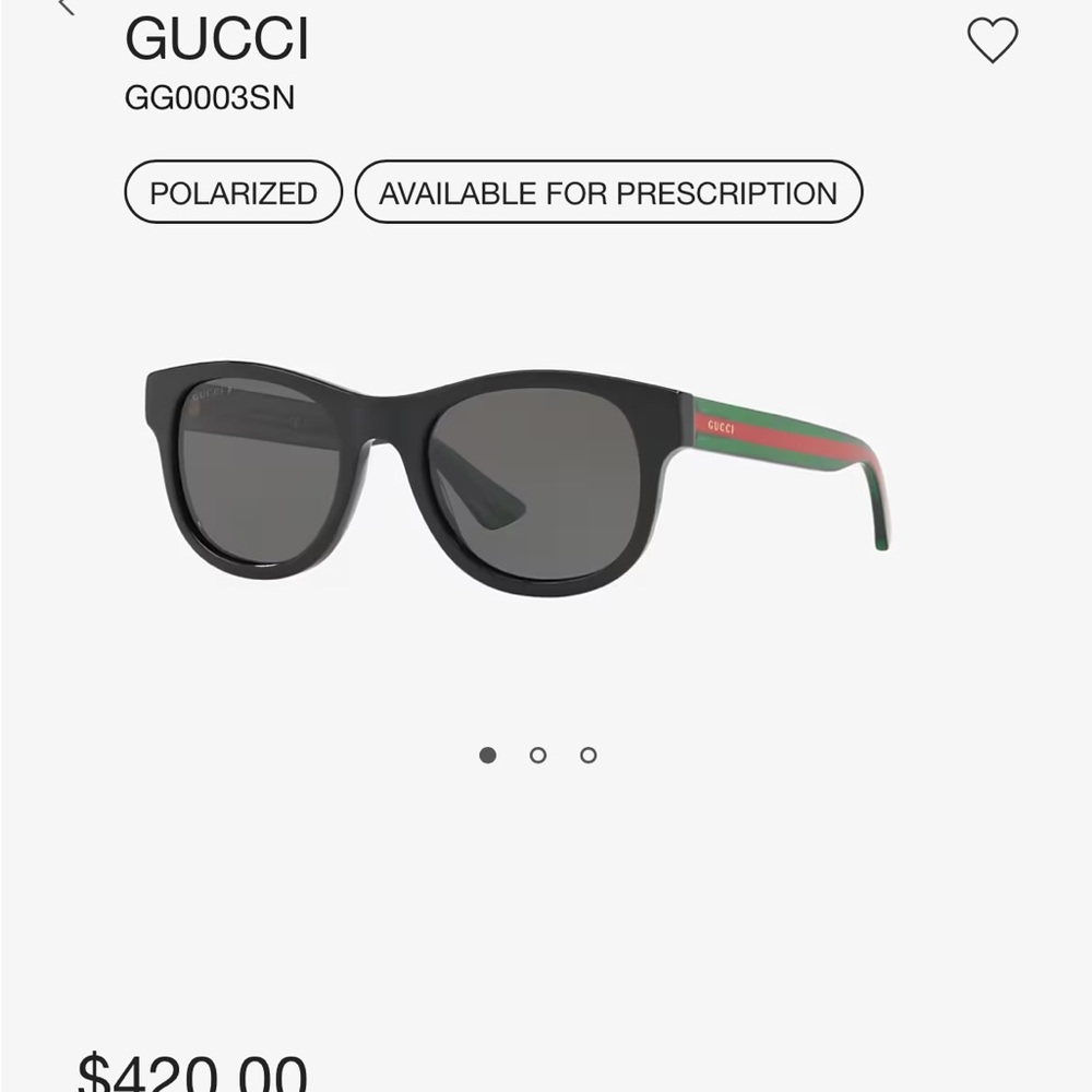 Like new Gucci unisex polarized sunglasses!